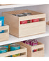 Interdesign Wood Handled Bin 10 x 10 x 6 inch