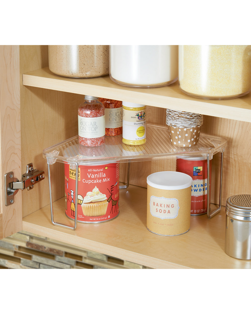 InterDesign Linus Corner Shelf Clear