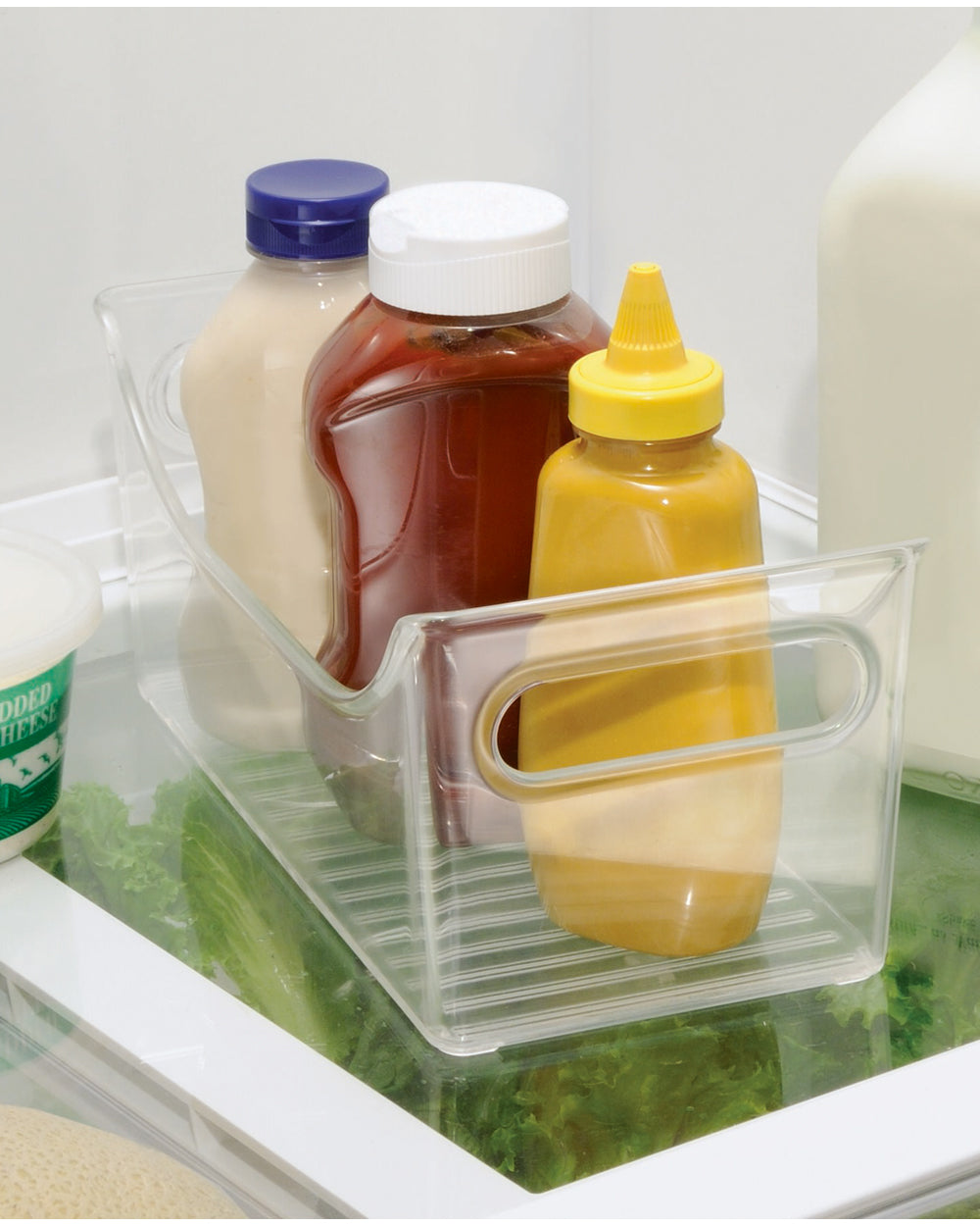 InterDesign Fridge Binz Portable Condiment Caddy Clear