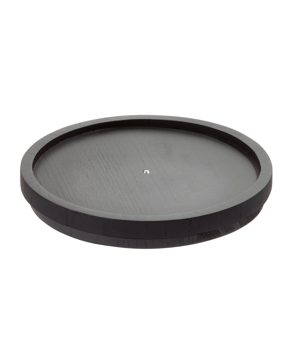 The Home Edit Wood Turntable 9 inch Black