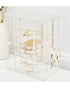 HS Vanity Customized Product Acrylic Jewelry Box with 6 Drawers Clear