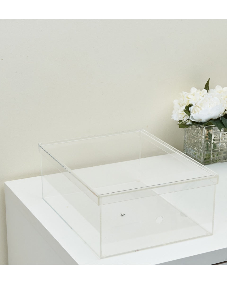 HS Vanity Customized Product Acrylic Stackable Storage Box Clear