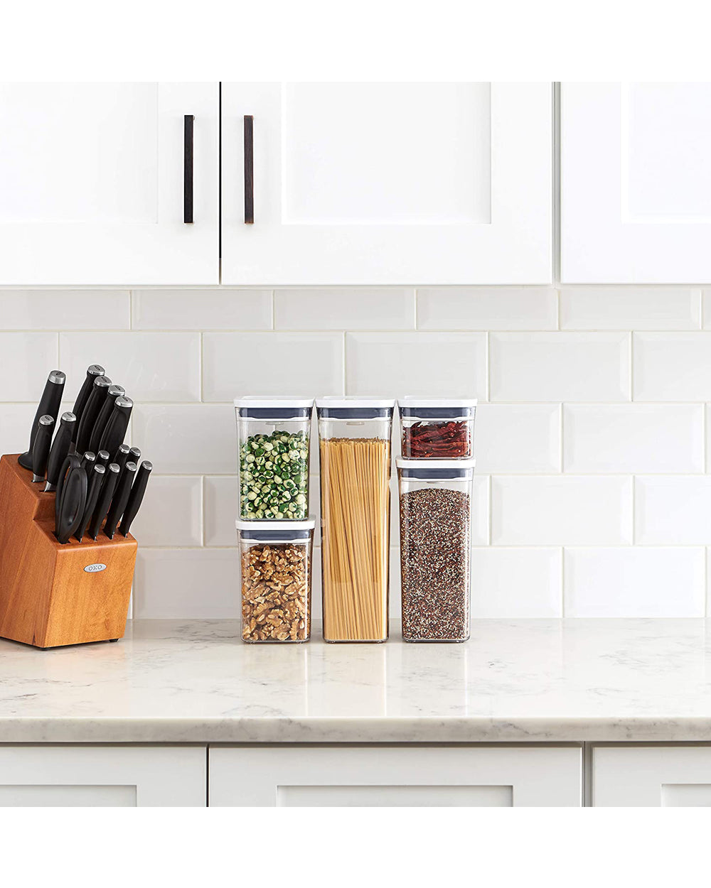 OXO 1.98 Liter 1.41 Liter & 850ML 283ML POP Container Set of 5