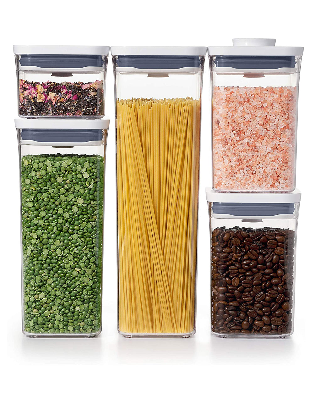 OXO 1.98 Liter 1.41 Liter & 850ML 283ML POP Container Set of 5
