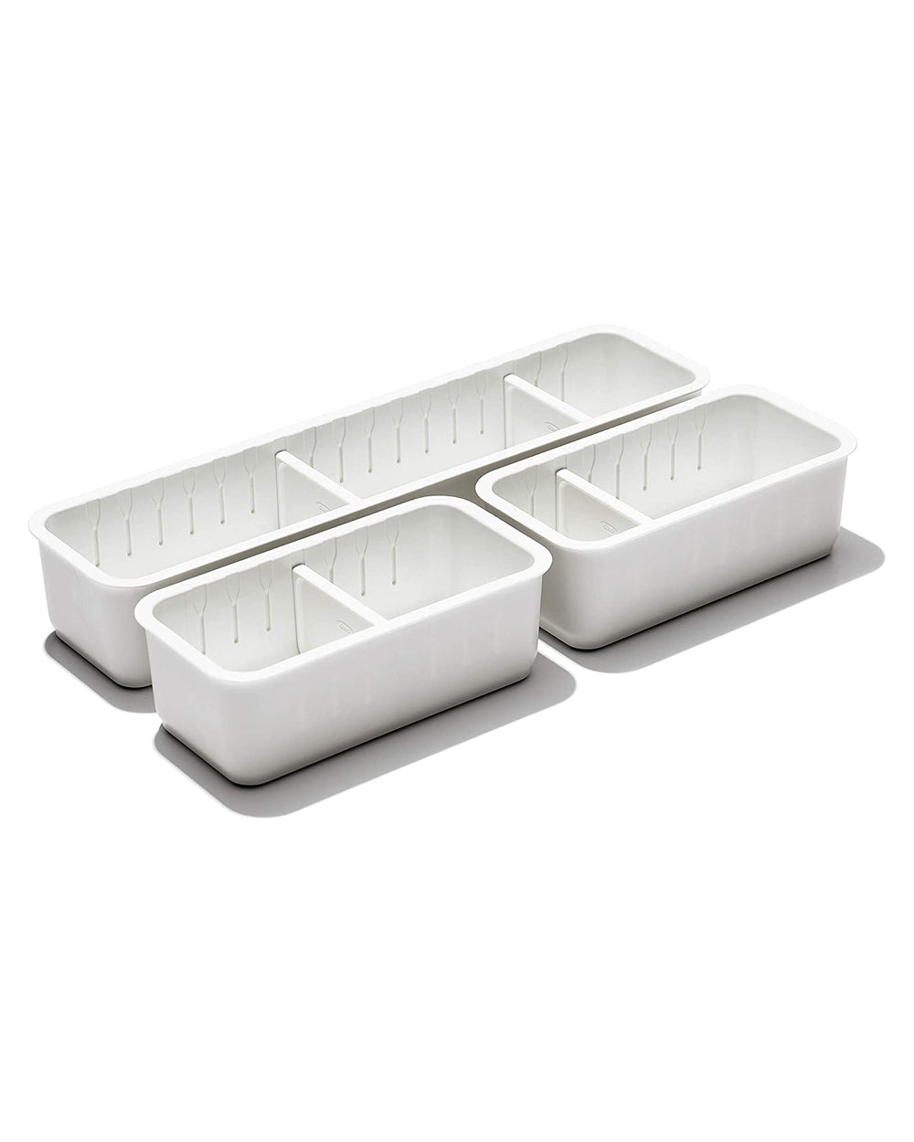 OXO Slim Adjustable Drawer Bin Set of 3