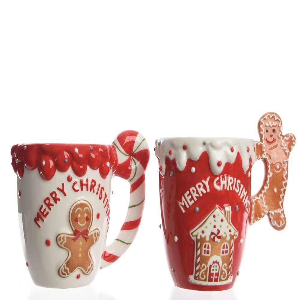 Kaemingk Mug Dolomite Merry Christmas Assorted 1 Piece