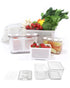 Homesmiths Small Fridge Storage Container with Double Layer Fruit Basket