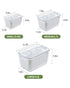Homesmiths Small Fridge Storage Container with Double Layer Fruit Basket