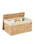 Homesmiths Water Hyacinth Large Storage Box 51.5 x 35 x 25 cm
