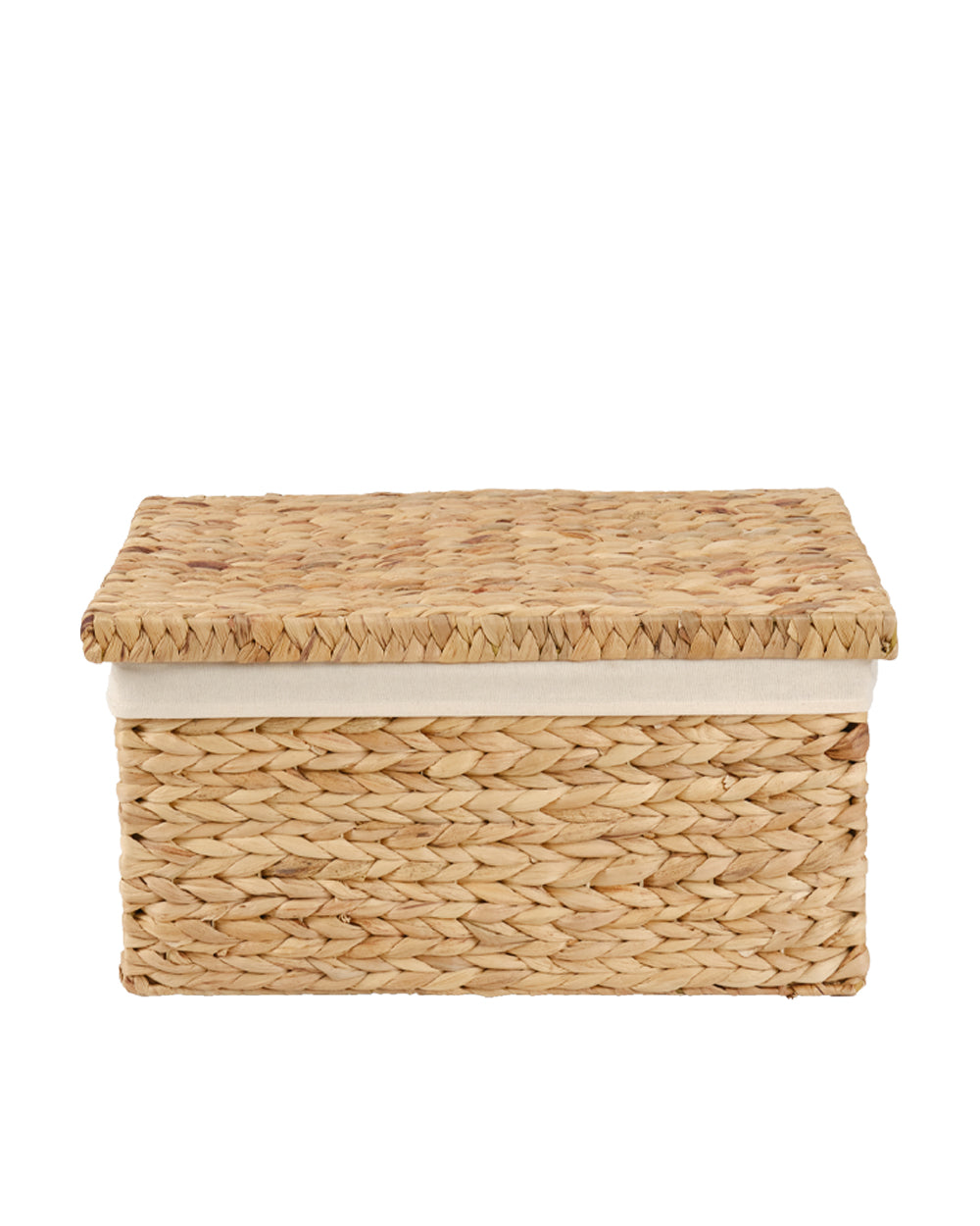 Homesmiths Water Hyacinth Large Storage Box 51.5 x 35 x 25 cm