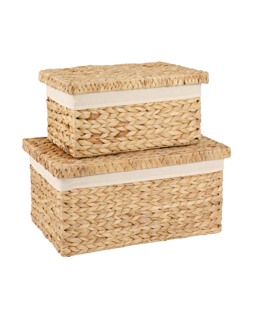 Homesmiths Water Hyacinth Small Storage Box 41.5 x 27.5 x 20 cm