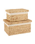 Homesmiths Water Hyacinth Small Storage Box 41.5 x 27.5 x 20 cm