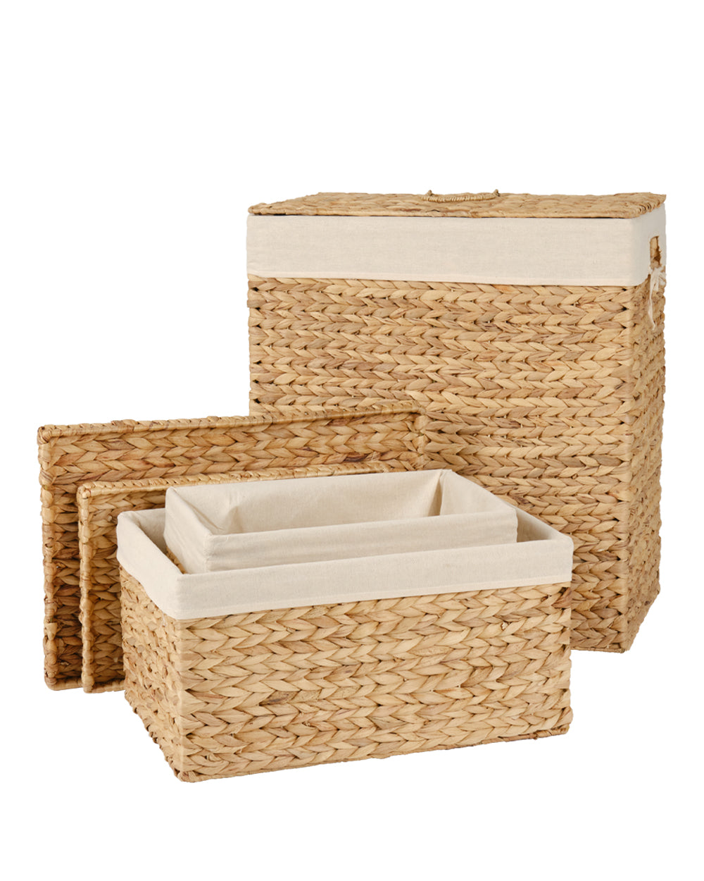 Homesmiths Water Hyacinth Small Storage Box 41.5 x 27.5 x 20 cm