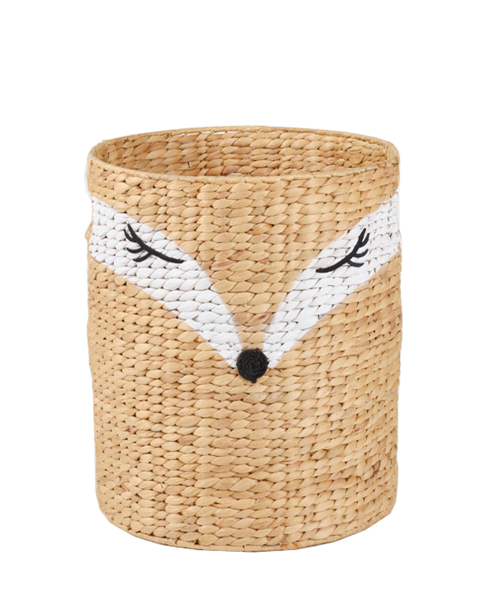 Homesmiths Water Hyacinth Laundry Hamper Fox Shape 38 x 59 cm