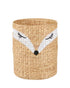 Homesmiths Water Hyacinth Laundry Hamper Fox Shape 38 x 59 cm