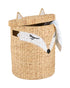 Homesmiths Water Hyacinth Laundry Hamper Fox Shape 38 x 59 cm