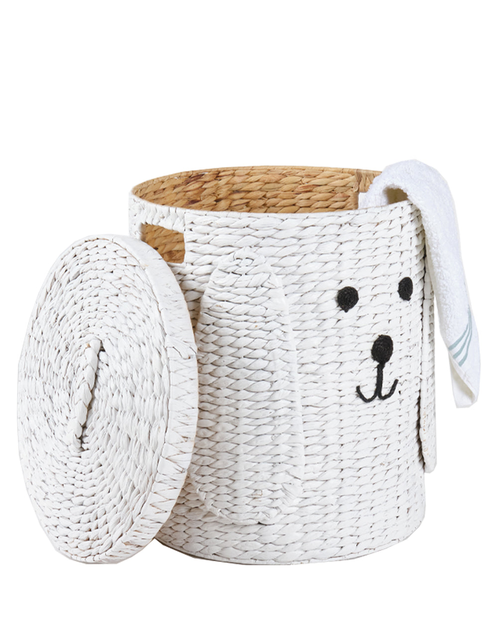 Homesmiths Water Hyacinth Storage Hamper Puppy Shape 38 x 59 cm