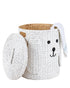Homesmiths Water Hyacinth Storage Hamper Puppy Shape 38 x 59 cm
