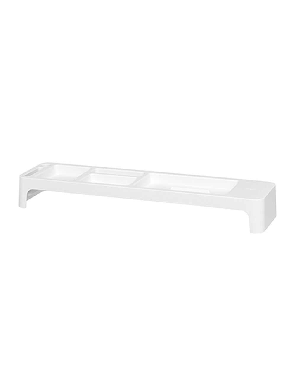Litem Monitor Stand + Organizer Set of 2 White