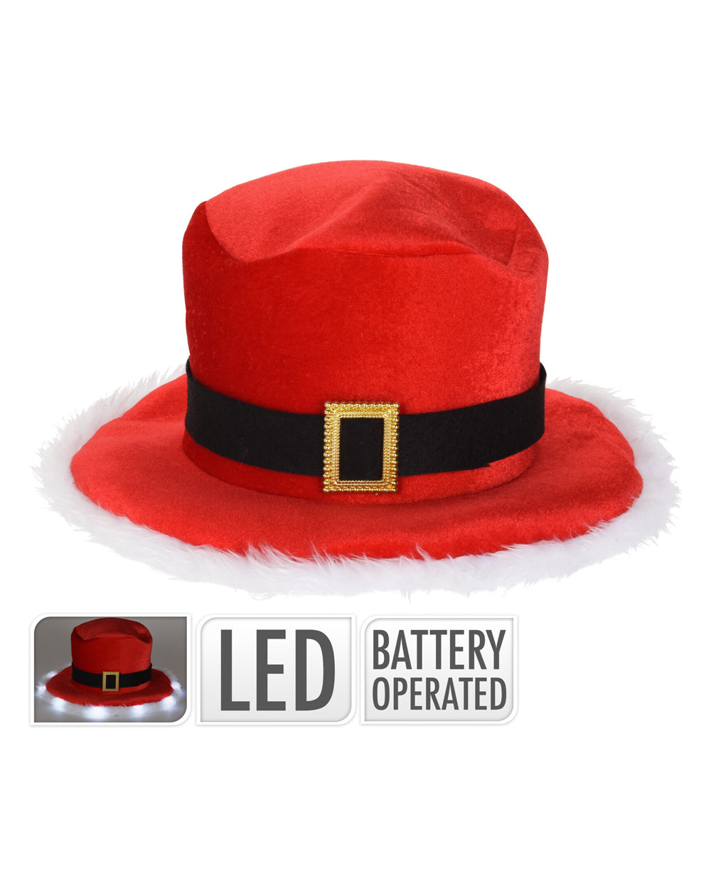 Homesmiths Xmas Hat With Led Edge