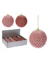 Homesmiths 80Mm Xmas Ball Glitter 2 Design Assorted 1 Piece