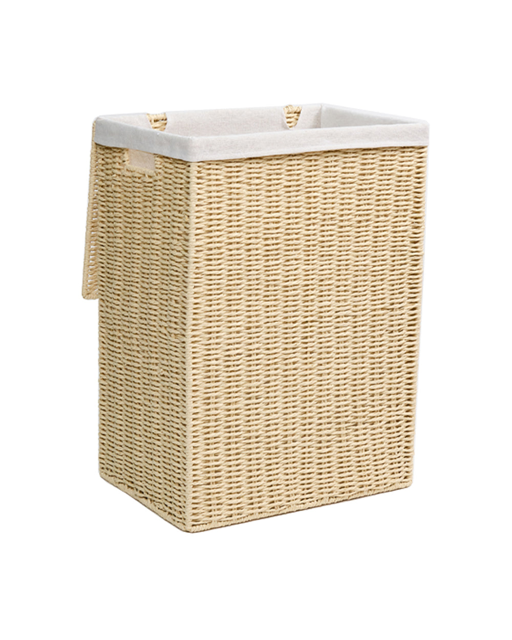 Homesmiths Small Laundry Hamper Natural with Liner 36 x 26 x 50 cm