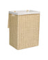 Homesmiths Small Laundry Hamper Natural with Liner 36 x 26 x 50 cm