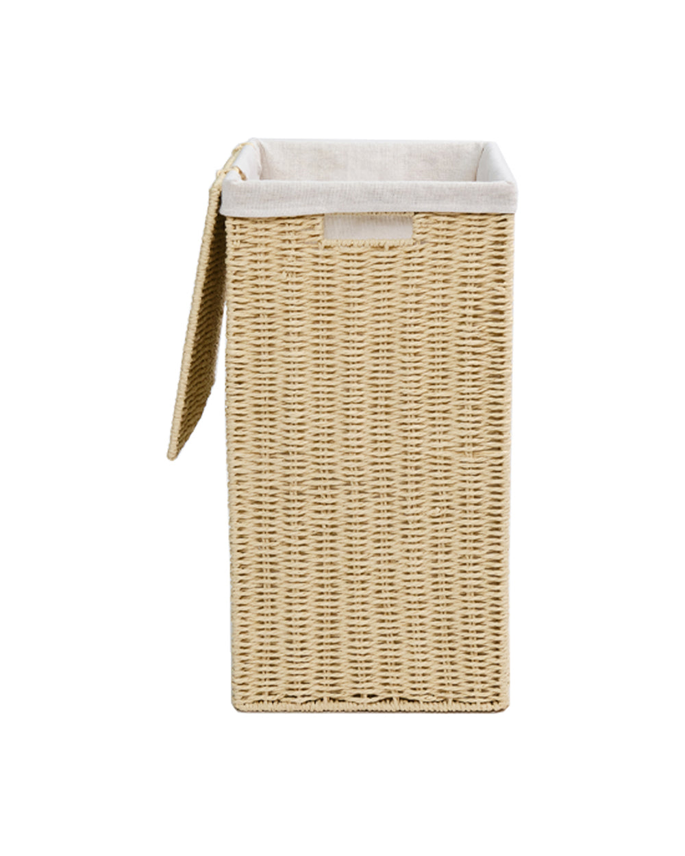 Homesmiths Small Laundry Hamper Natural with Liner 36 x 26 x 50 cm