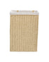 Homesmiths Small Laundry Hamper Natural with Liner 36 x 26 x 50 cm