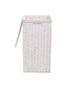 Homesmiths Small Laundry Hamper White with Liner 36 x 26 x 50 cm