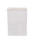 Homesmiths Small Laundry Hamper White with Liner 36 x 26 x 50 cm
