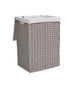 Homesmiths Small Laundry Hamper Grey with Liner 36 x 26 x 50 cm