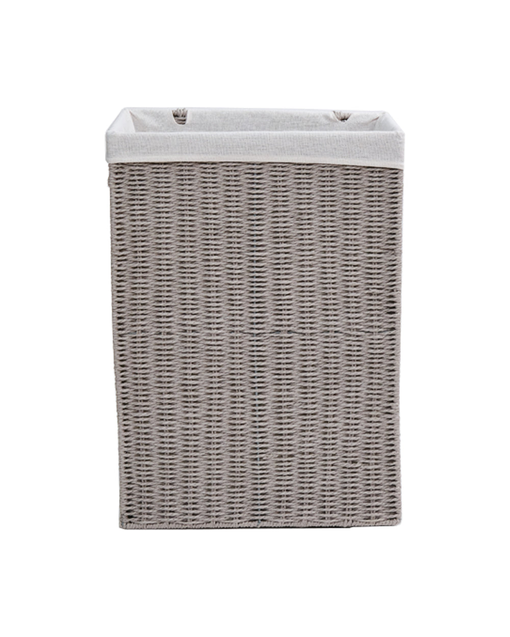 Homesmiths Small Laundry Hamper Grey with Liner 36 x 26 x 50 cm