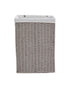 Homesmiths Small Laundry Hamper Grey with Liner 36 x 26 x 50 cm