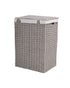 Homesmiths Small Laundry Hamper Grey with Liner 36 x 26 x 50 cm