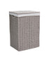 Homesmiths Small Laundry Hamper Grey with Liner 36 x 26 x 50 cm