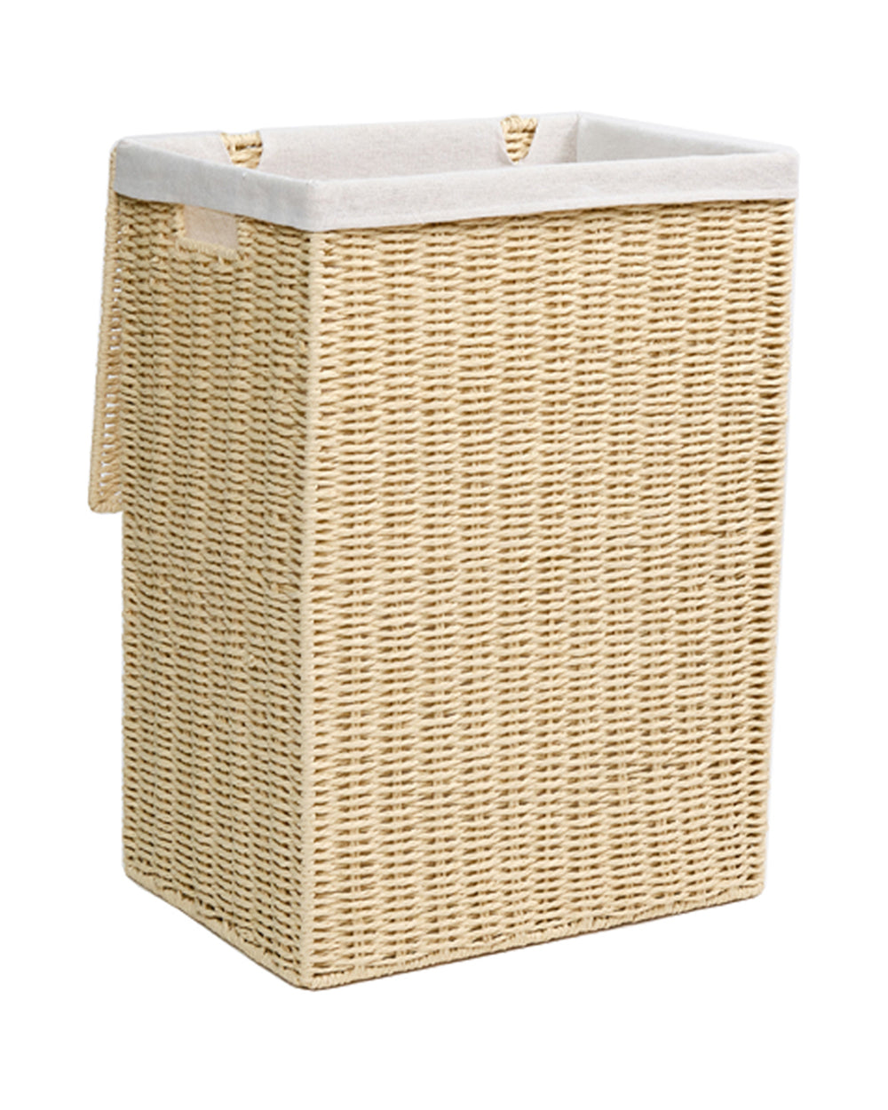 Homesmiths Large Laundry Hamper Natural with Liner 40 x 30 x 55 cm