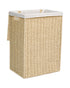 Homesmiths Large Laundry Hamper Natural with Liner 40 x 30 x 55 cm