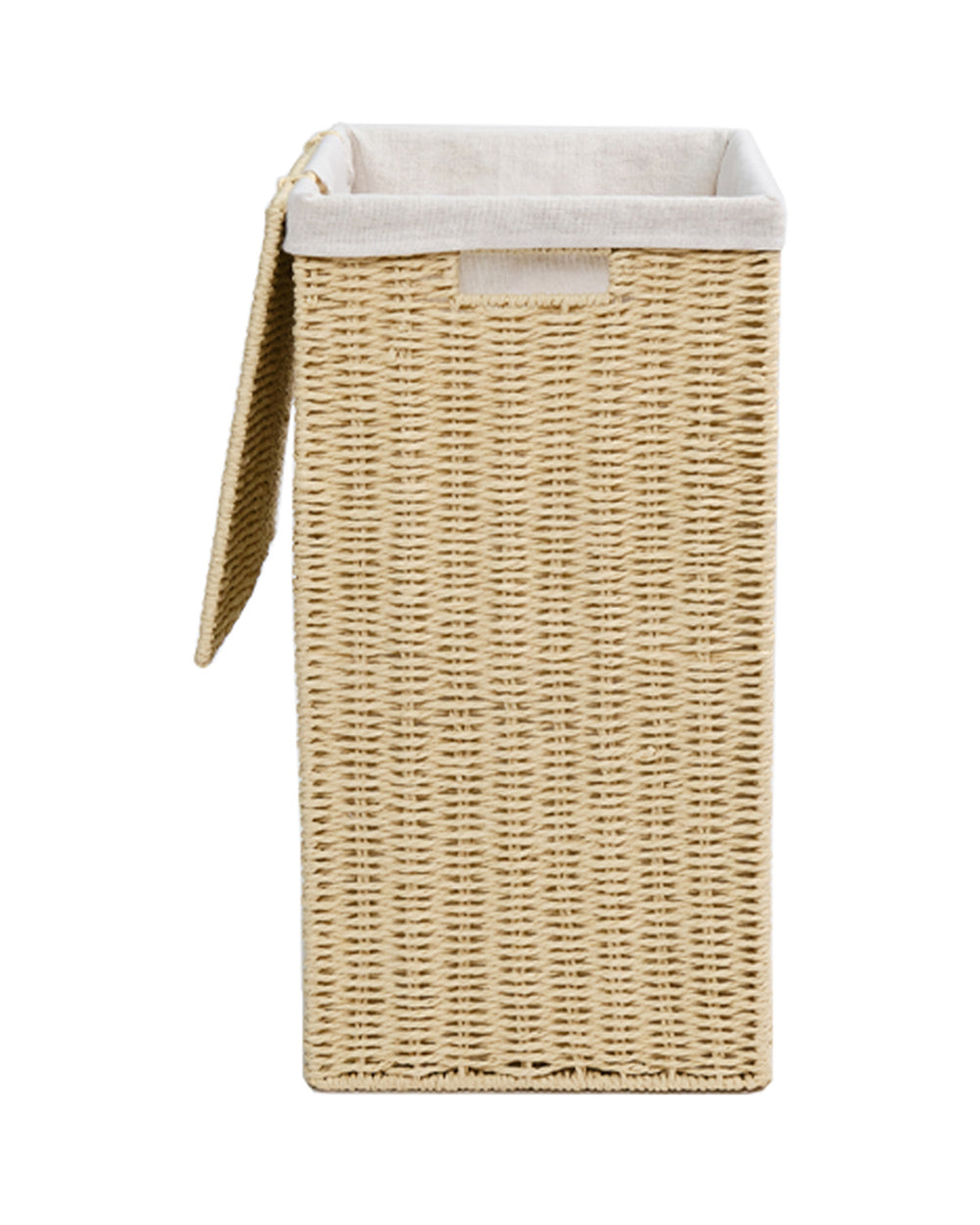 Homesmiths Large Laundry Hamper Natural with Liner 40 x 30 x 55 cm
