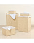 Homesmiths Large Laundry Hamper Natural with Liner 40 x 30 x 55 cm