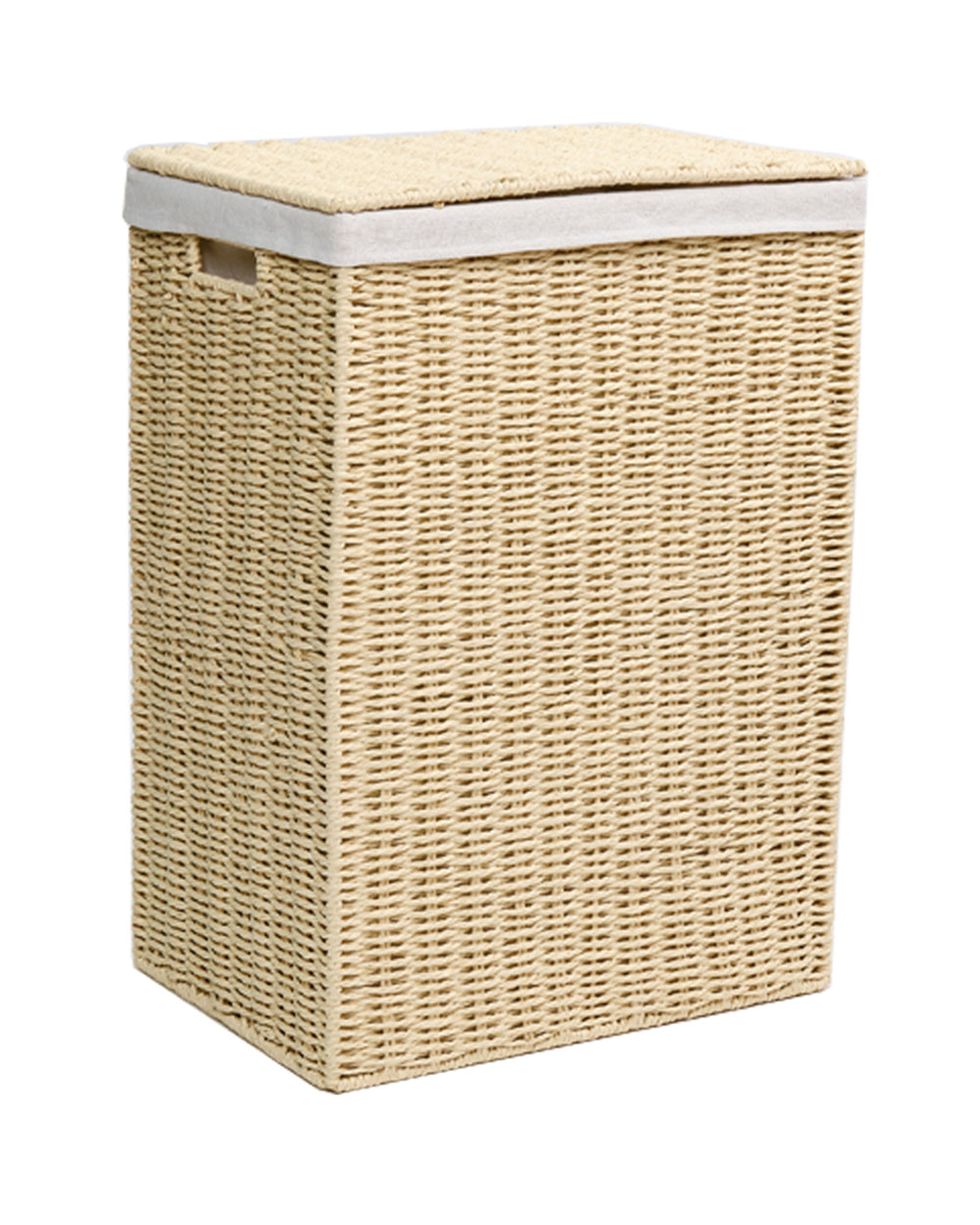 Homesmiths Large Laundry Hamper Natural with Liner 40 x 30 x 55 cm