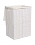 Homesmiths Large Laundry Hamper White with Liner - L40 x W30 x H55 cm