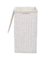 Homesmiths Large Laundry Hamper White with Liner - L40 x W30 x H55 cm