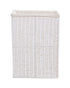 Homesmiths Large Laundry Hamper White with Liner - L40 x W30 x H55 cm