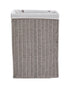 Homesmiths Large Laundry Hamper Grey with Liner - L40 x W30 x H55 cm