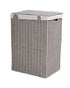 Homesmiths Large Laundry Hamper Grey with Liner - L40 x W30 x H55 cm