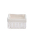 Homesmiths Storage Basket White with Liner - 20 x 20 x 10 cm