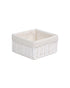 Homesmiths Storage Basket White with Liner - 20 x 20 x 10 cm