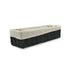 Homesmiths Storage Basket Grey With Liner L32 x W10 x H8 cm