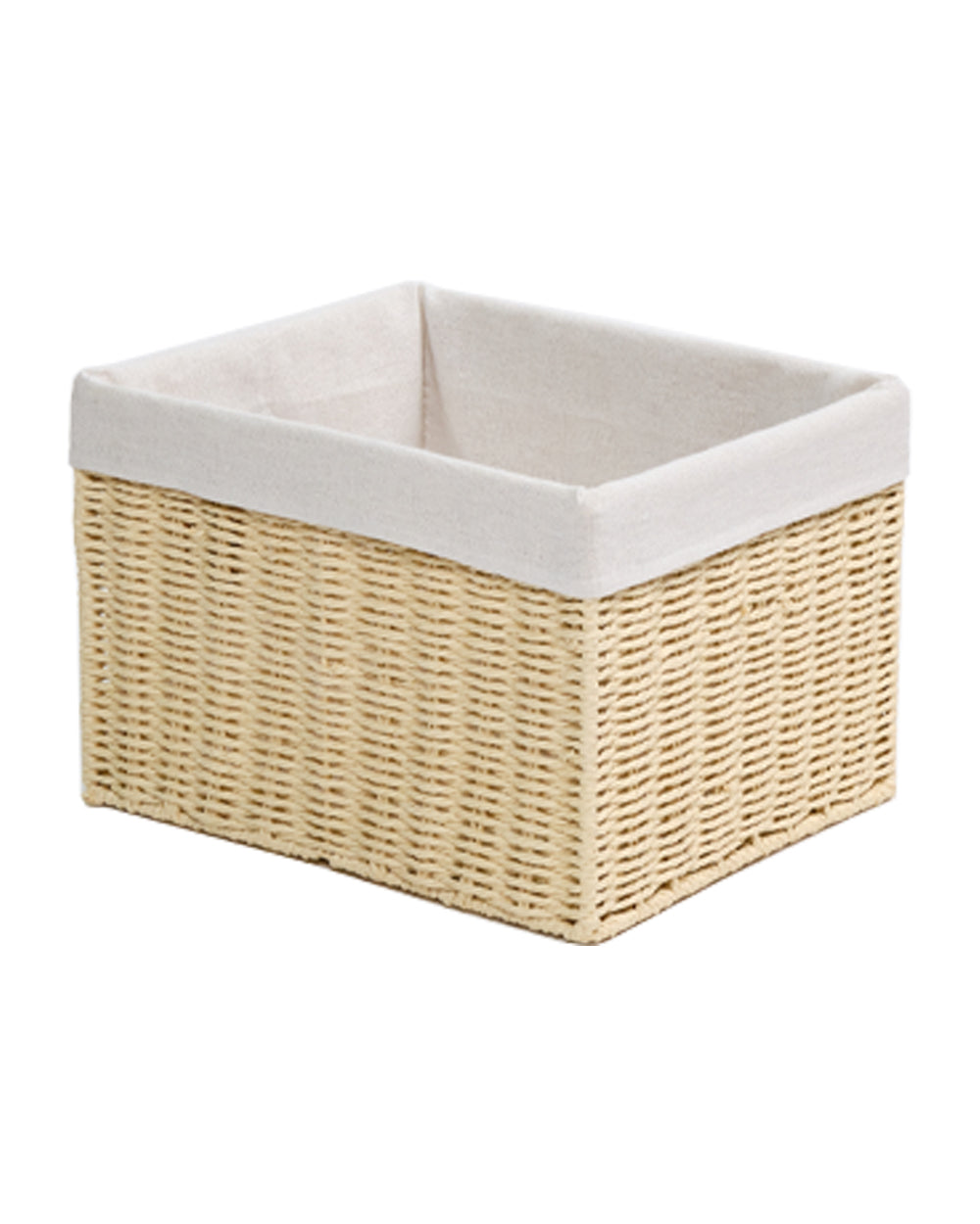 Homesmiths Storage Basket Natural with Liner L25.4 x W30.5 x H20.3cm